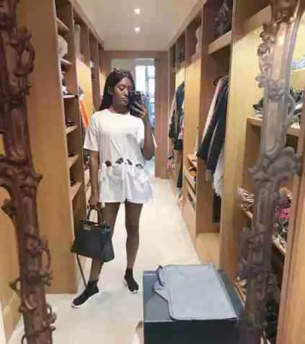 Billionaire Daughter, Temi Otedola Shows Off Inside Of Her Beautiful Closet